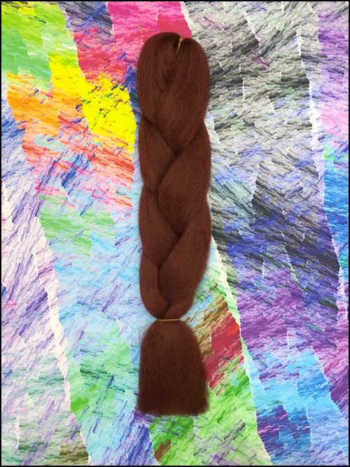 CyberloxShop Infinitique Kanekalon Jumbo Braid - #35 Deep Red Brown