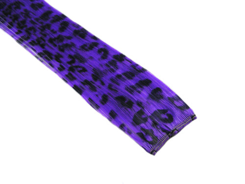 Clip-In Extensions - Purple / Black Leopard 12" (pack of 2)