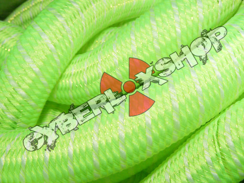Tubular Crin - Large - Lime Yarn with White Thread (5 yds)