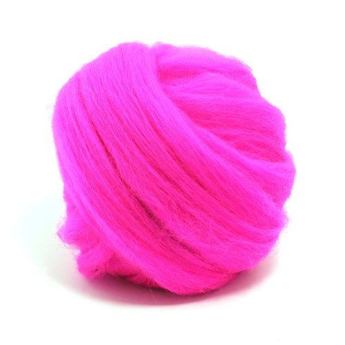 Hot Pink Merino Wool (50g)