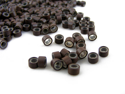 Pack of 1000 Silicone Micro Rings (Brown)
