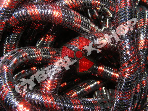 Tubular Crin - Mini - Black Real Red Stripe (5 yds)