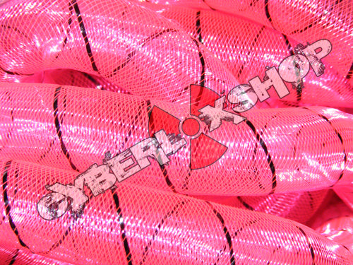 Tubular Crin - Large - Neon Fuchsia with Black Thread (5 yds)