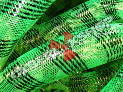 Tubular Crin - Large - Neon Green with Black Stripe (5 yds)