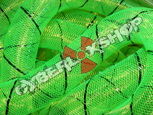 Tubular Crin - Large - Neon Green with Black Thread (5 yds)