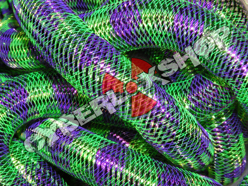 Tubular Crin - Large - Purple Kiwi Stripe (5 yds)