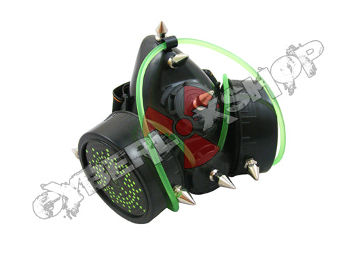 Cyber Respirator - Black / Green Tubing / Electrons