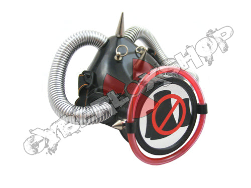 Cyber Respirator - Black / Silver & Red Tubing / No Nukes