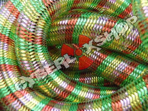 Tubular Crin - Large - Retro Rainbow Metallic Stripe (5 yds)