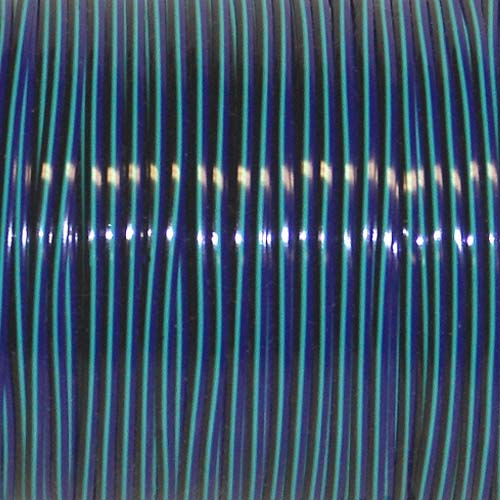 Rexlace - 100 Yard Spool - Treslace Black / Turquoise / Purple