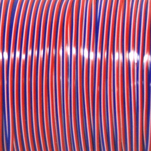 Rexlace - 100 Yard Spool - Treslace Red / White / Royal