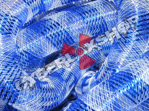 Tubular Crin - Large - Royal White Stripe (5 yds)