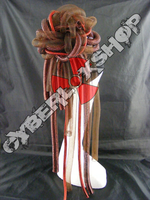 Cyberlox Scrunchie - Brown / Red