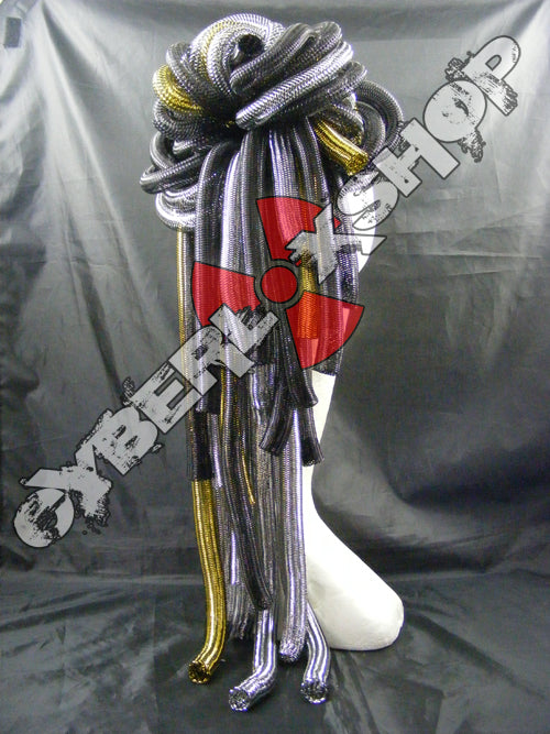 Cyberlox Scrunchie - Pewter / Gold / Black