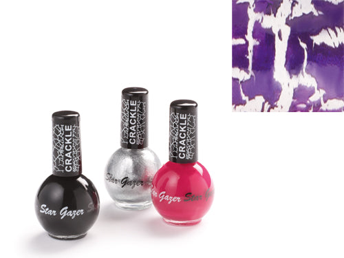 Stargazer Crackle Nail Polish - #606 Purple