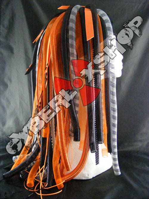 Tech-X Orange Cyberlox Wig