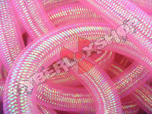 Tubular Crin - Large - Neon Fuchsia Opalescent (5 yds)