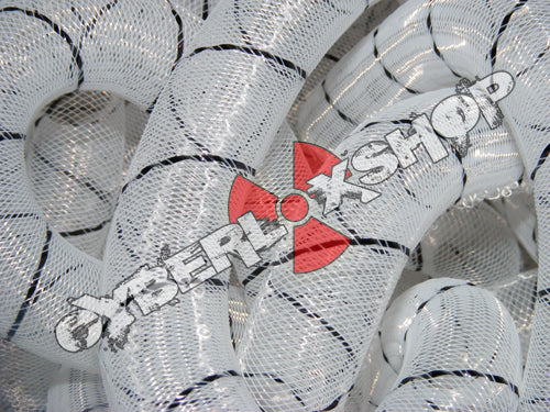 Tubular Crin - Large - White Non-Metallic with Black Thread (5 yds)