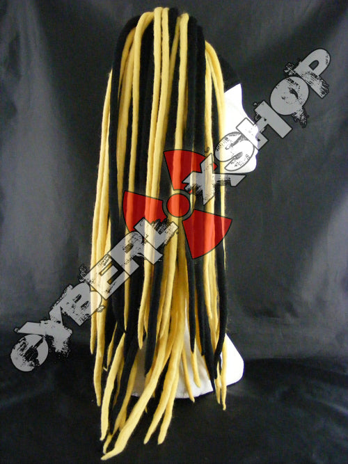 Rosa (Black / Yellow) Wool Dread Falls