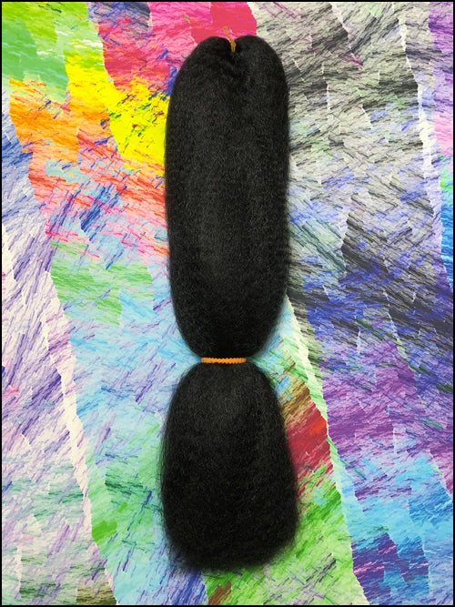 CyberloxShop Classic Kanekalon Jumbo Braid - #1 Jet Black