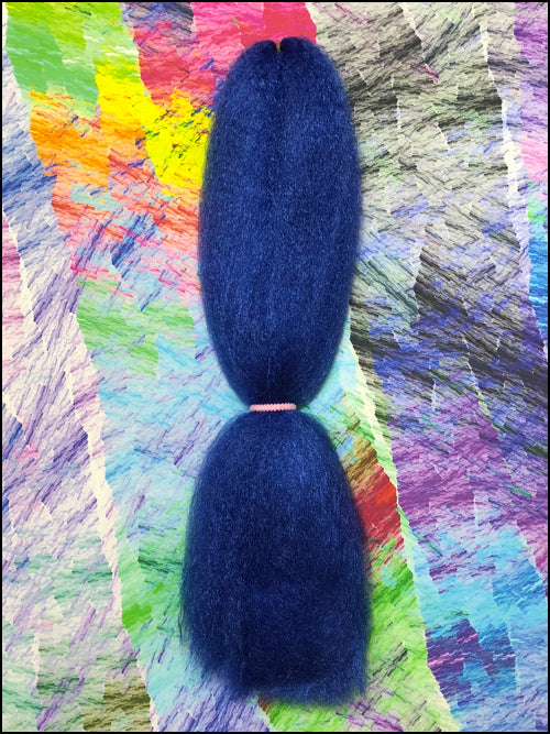 CyberloxShop Classic Kanekalon Jumbo Braid - Midnight Blue