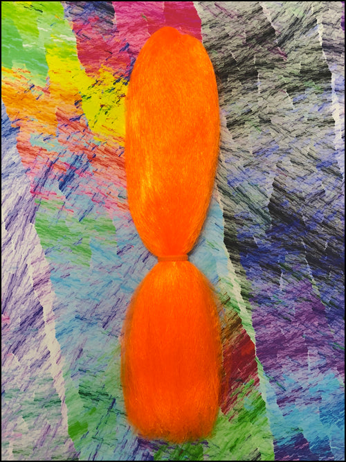 CyberloxShop Classic Kanekalon Jumbo Braid - Neon Orange