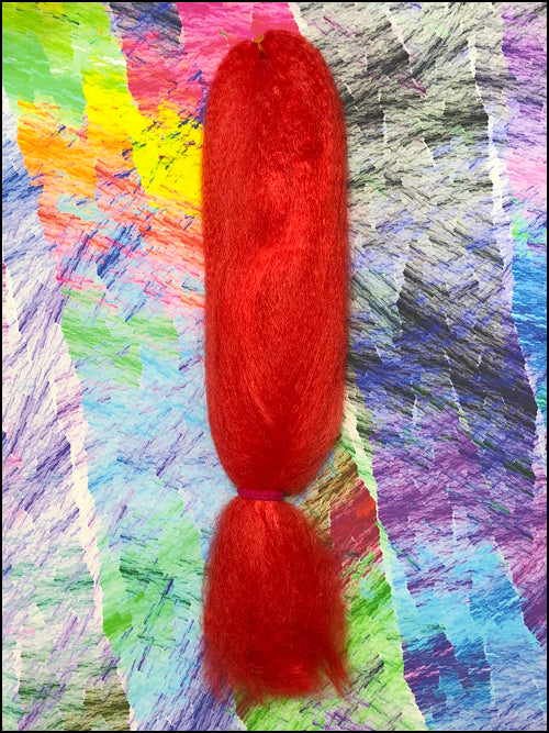 CyberloxShop Classic Kanekalon Jumbo Braid - Neon Red