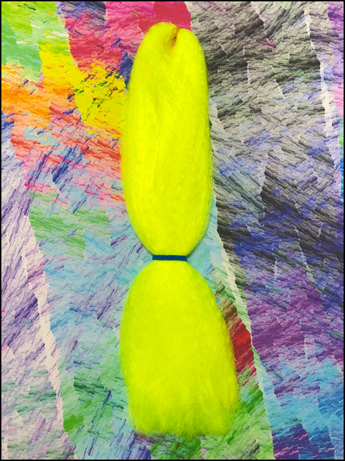 CyberloxShop Classic Kanekalon Jumbo Braid - Neon Yellow