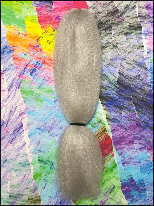 CyberloxShop Classic Kanekalon Jumbo Braid - Silver