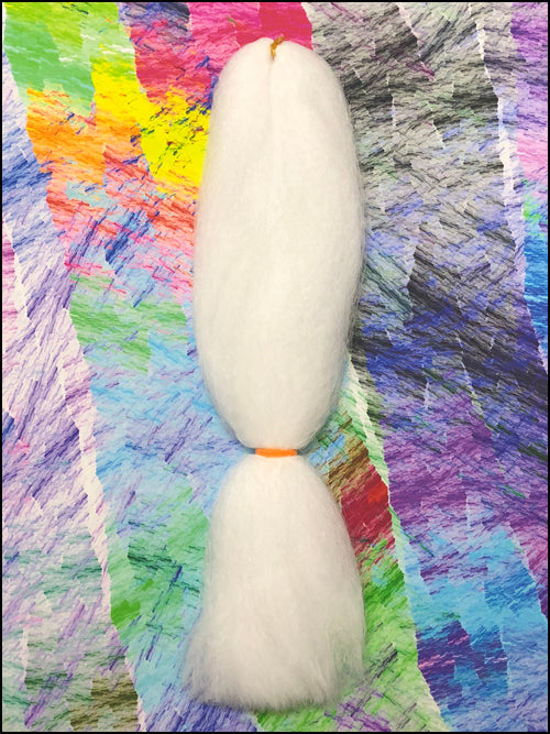 CyberloxShop Classic Kanekalon Jumbo Braid - Snow White