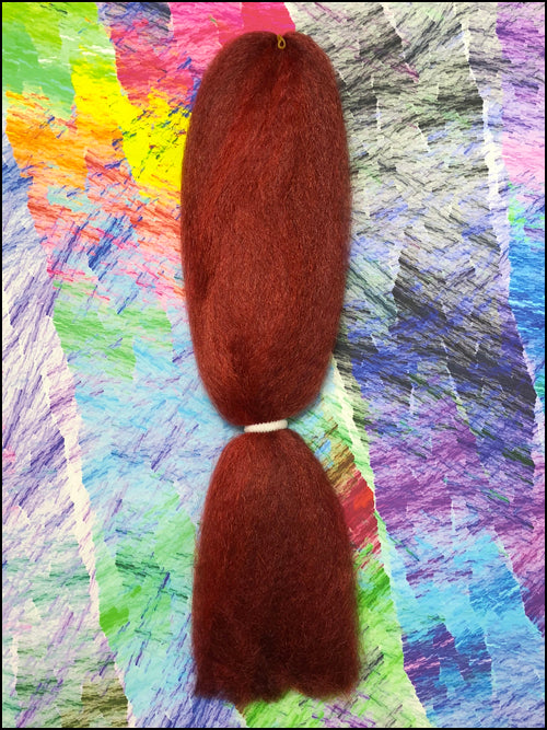 CyberloxShop Classic Kanekalon Jumbo Braid - Tomato Red