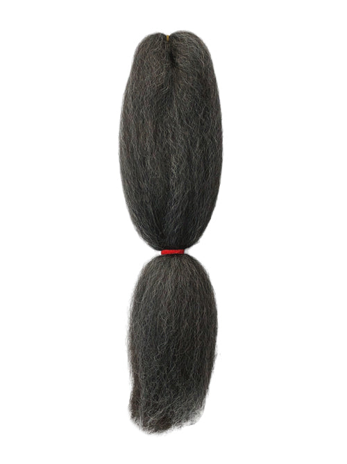 CyberloxShop Classic Kanekalon Jumbo Braid - Dark Gun Metal