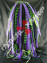 DuoWeb - Purple / Green Cyberlox Wig