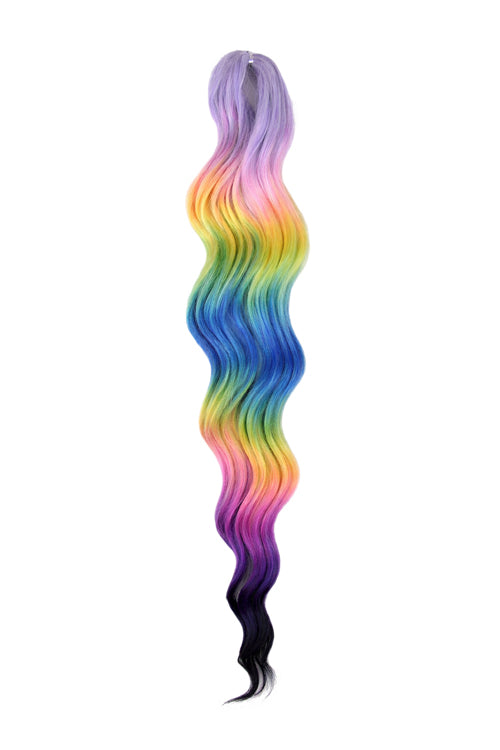 Anna Wave Braiding Hair - Glitch Crystal Rainbow