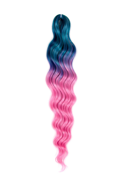 Anna Wave Braiding Hair - Glitch Neon Tide