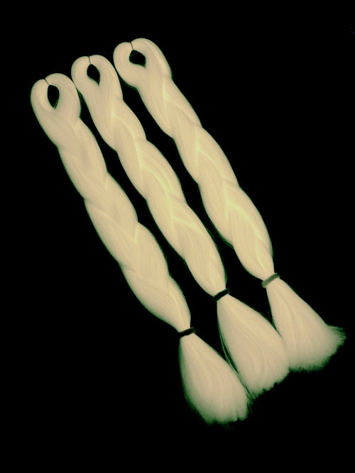 CyberloxShop Glow In The Dark Jumbo Braid - Cotton Candy
