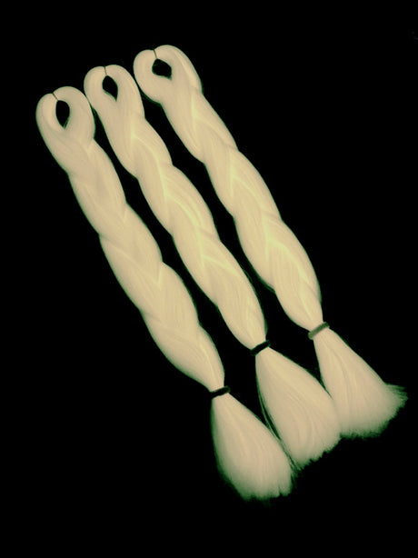 CyberloxShop Glow In The Dark Jumbo Braid - Cotton Candy