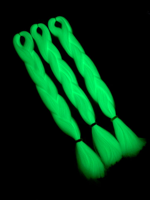CyberloxShop Glow In The Dark Jumbo Braid - Vanilla Sorbet
