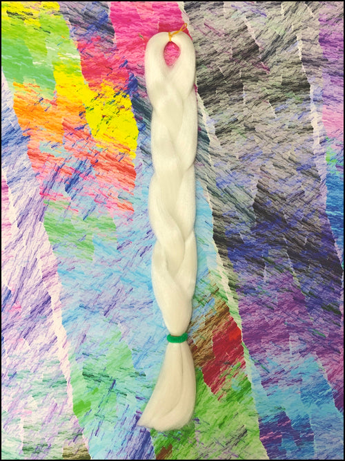 CyberloxShop Glow In The Dark Jumbo Braid - Vanilla Sorbet