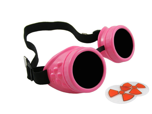 Cyber Goggles - Neon Pink - Includes FREE Lense Design Inserts!