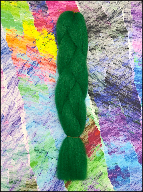 CyberloxShop Infinitique Kanekalon Jumbo Braid - Dark Shamrock Green