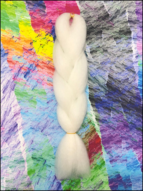 CyberloxShop Infinitique Kanekalon Jumbo Braid - #1001 White Blonde