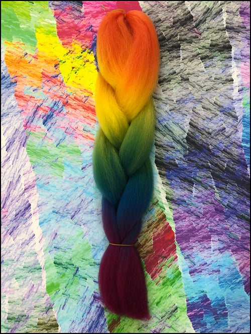 CyberloxShop Infinitique Kanekalon Jumbo Braid - Rainbow (Transitional)
