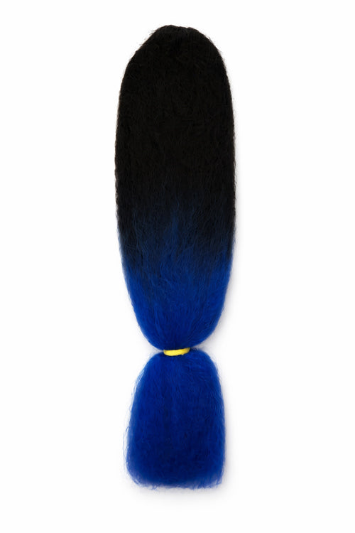 Jazzy Kanekalon Jumbo Braid - 2 Tone - #1B Off Black / Blue