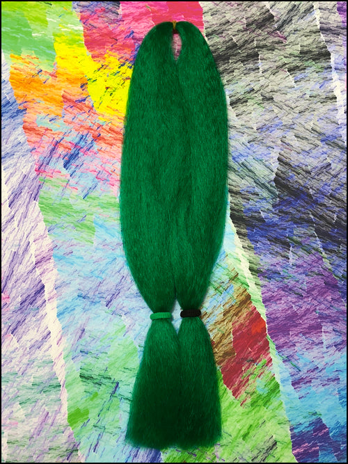 Jazzy Kanekalon Jumbo Braid - Dark Green