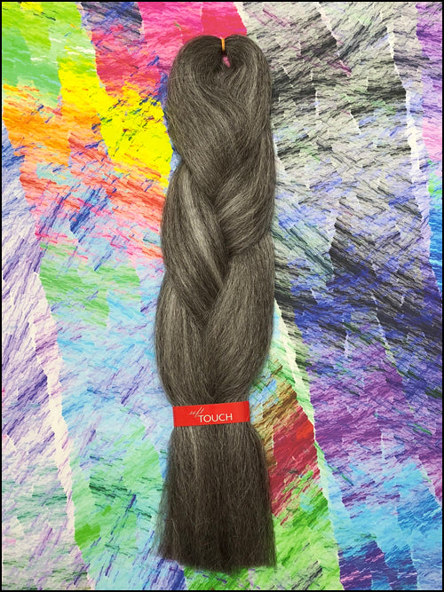 LA Trend Kanekalon Jumbo Braid - #44 Gun Metal Grey