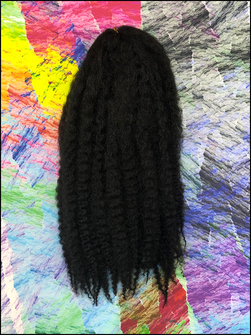CyberloxShop Marley Braid Afro Kinky - #1B Off Black
