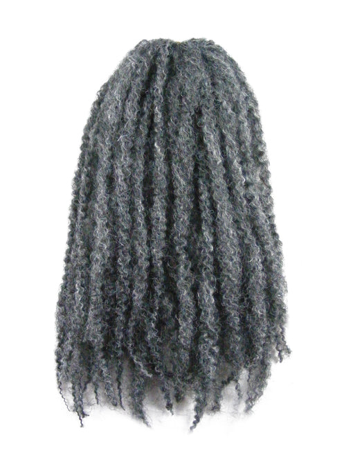 CyberloxShop Marley Braid Afro Kinky - #44 Gun Metal Grey
