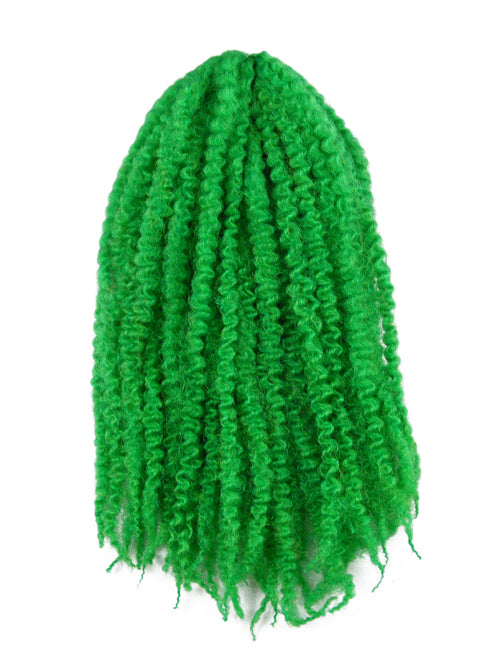 CyberloxShop Marley Braid Afro Kinky - Green