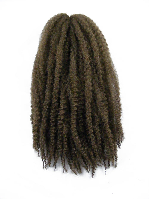 CyberloxShop Marley Braid Afro Kinky - #8 Light Brown